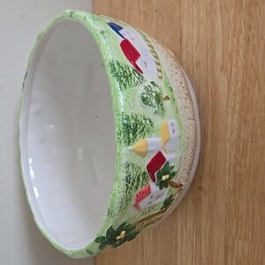 Nantucket Village Colorful Ceramic Bowl